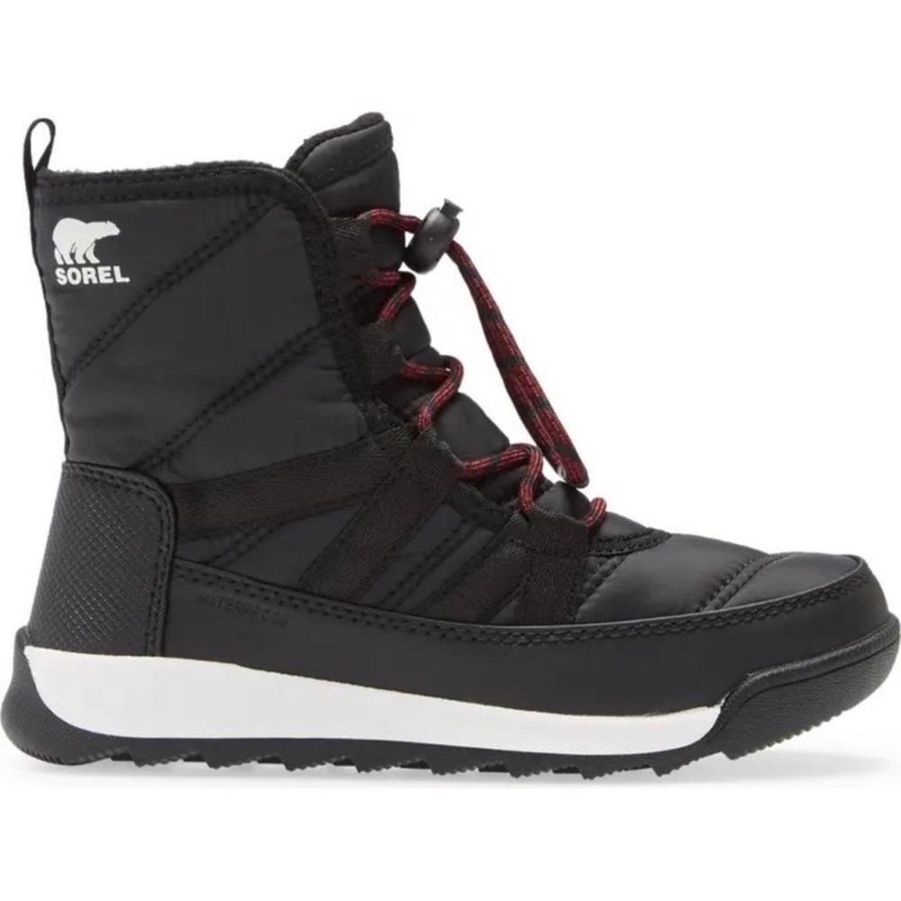Sorel Whitney II Kids Waterproof Snow Boots Black Insulated Winter 10M NWT